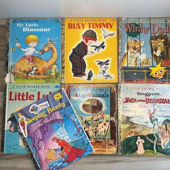 A Little Golden Book And A Television Book Of Farm Animals 1948-1986 Lot of 7